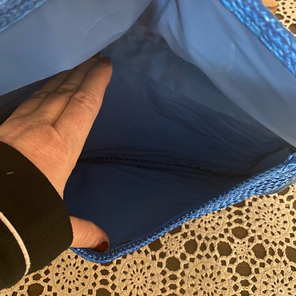 The sweetest blue vintage handbag